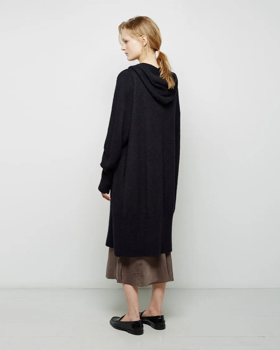 Long Hooded Cardigan