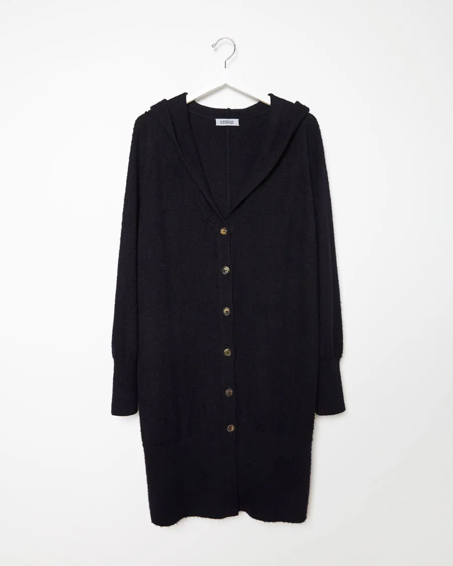 Long Hooded Cardigan