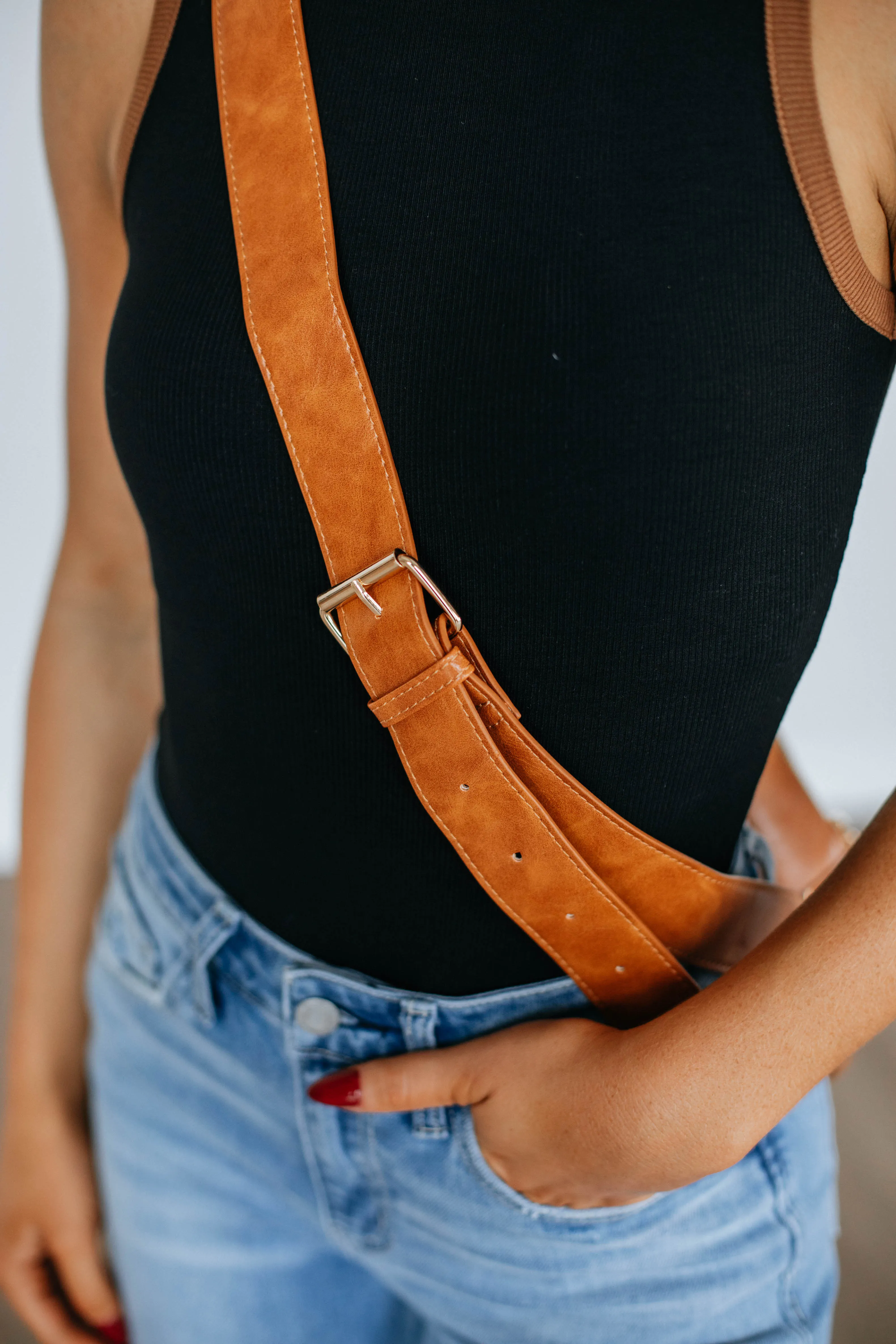 Mattie Crossbody Bag - Cognac