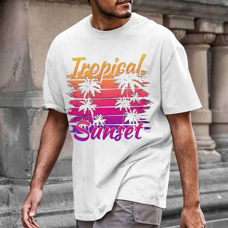 Men's Printed Casual T-shirt 01549791YM