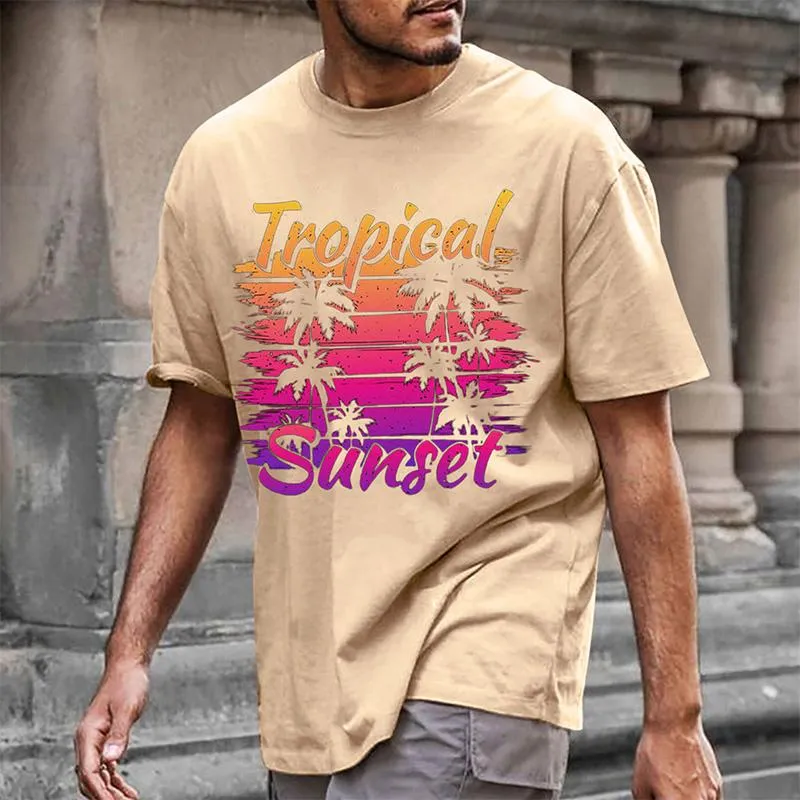 Men's Printed Casual T-shirt 01549791YM