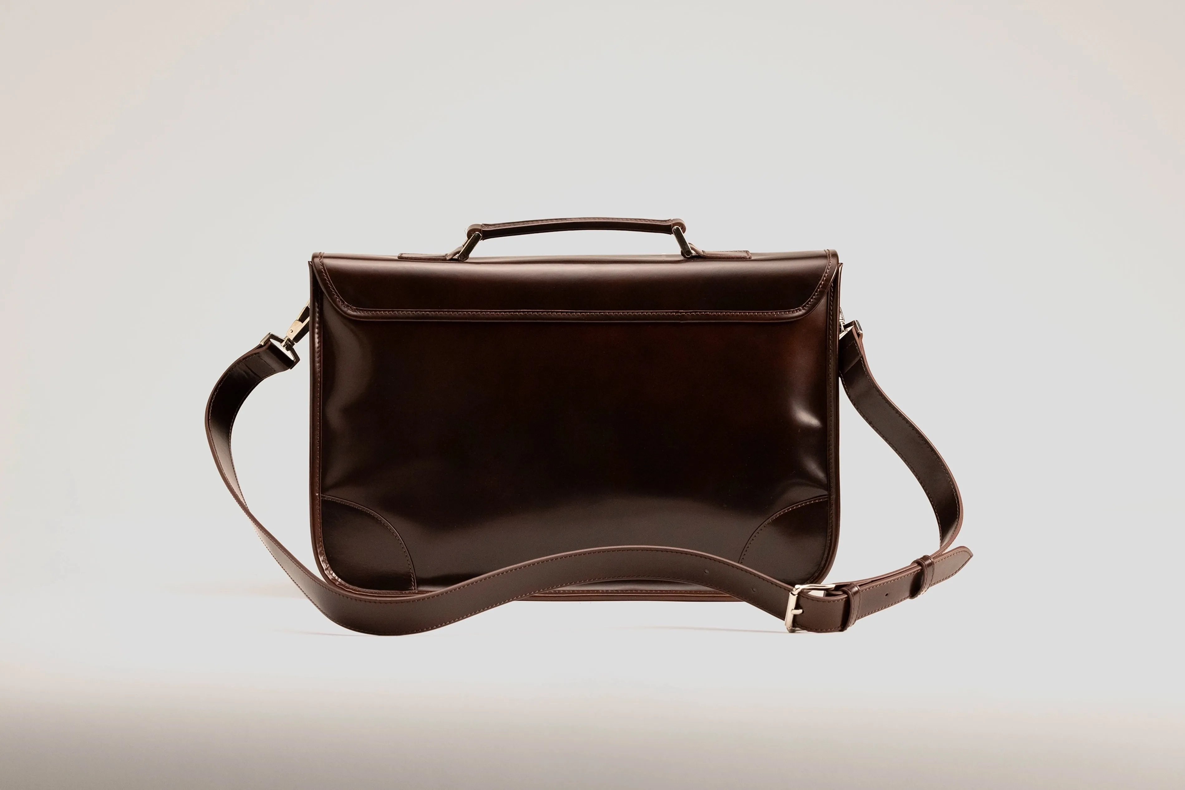 Messenger Bag - Glossy Brown