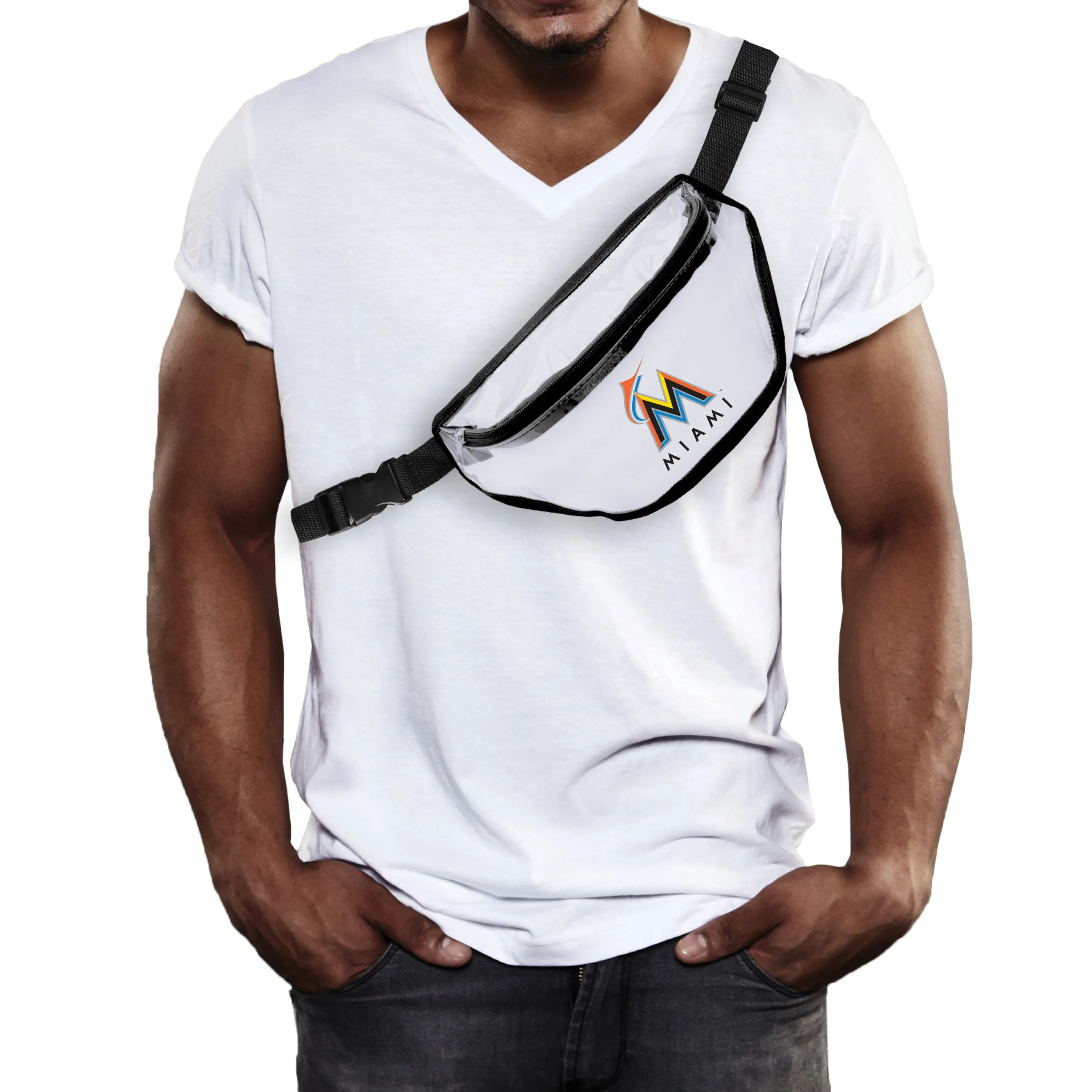 Miami Marlins Clear Fanny Pack