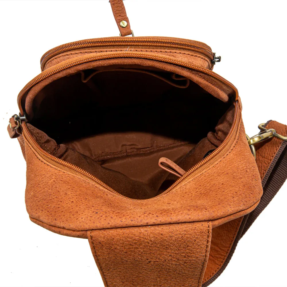 Mountain Bend Hair-On Hide Bucket Sling Bag