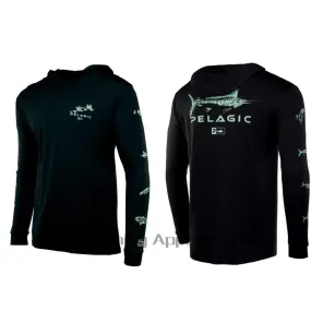 Pelagic Men's Hooded Fishing Shirt: Ultimate Sun Protection and Comfort All Day Long