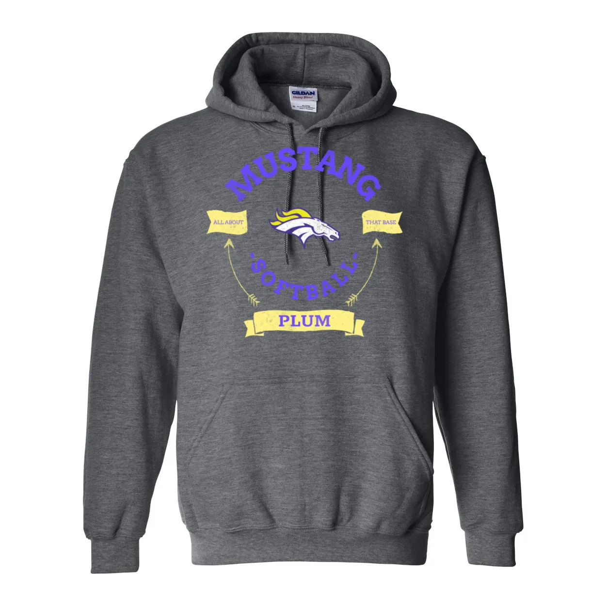 Plum Heavy Blend Hooded Sweatshirt