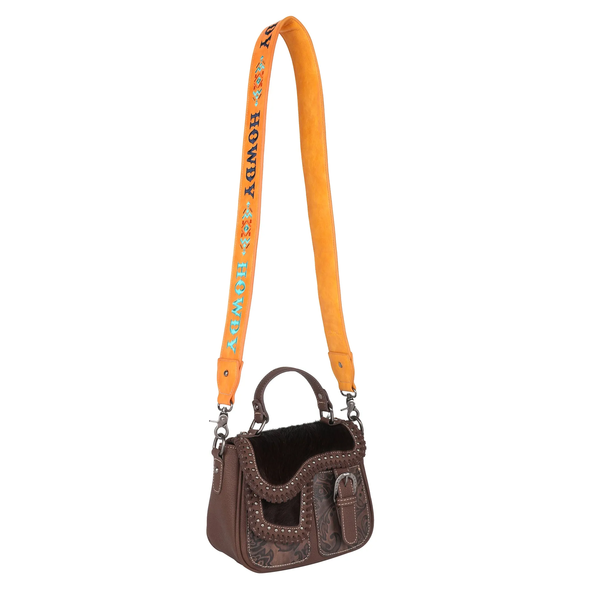 PST-1003  Montana West Western Guitar Style "HOWDY" Crossbody Strap