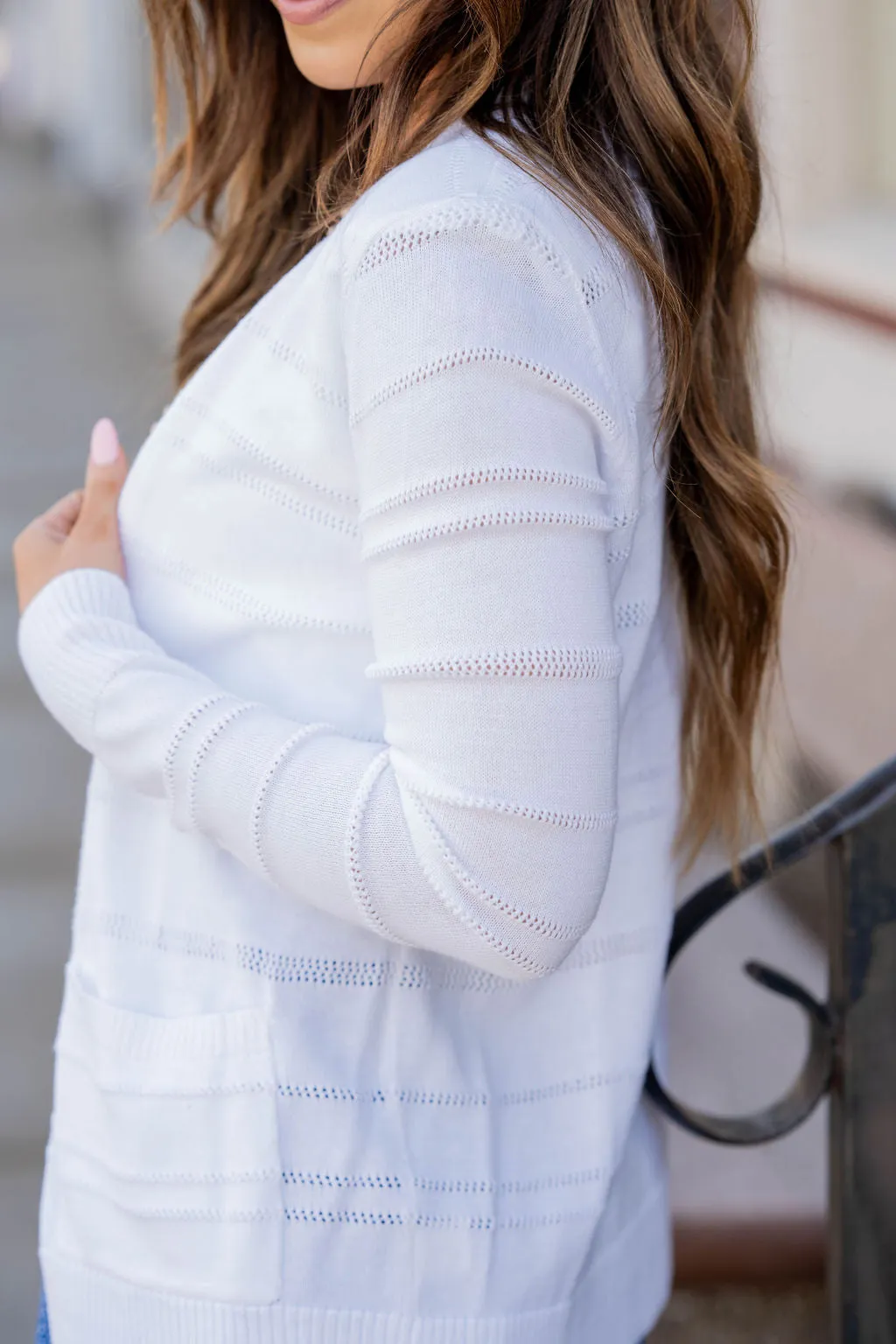 Raised Stripes Cardigan