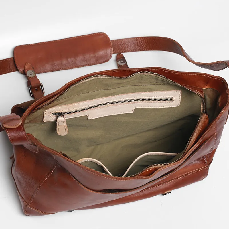 Retro Men's Casual Leather Messenger Bags X007