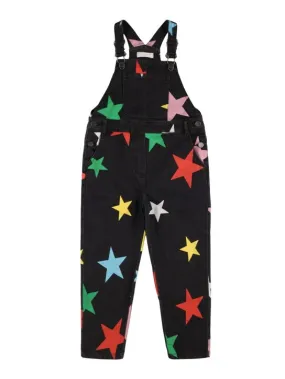 Stella McCartney Kids   Printed cotton denim overalls 