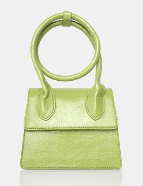 The Milan Metallic Green Pu Crossbody Mini Bag