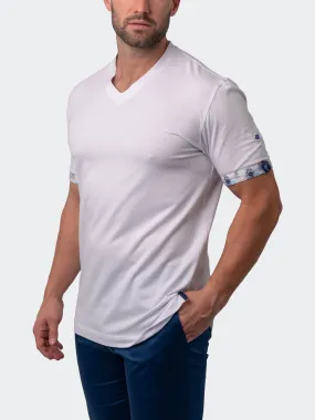 V-Neck Vivaldisolidbeach White