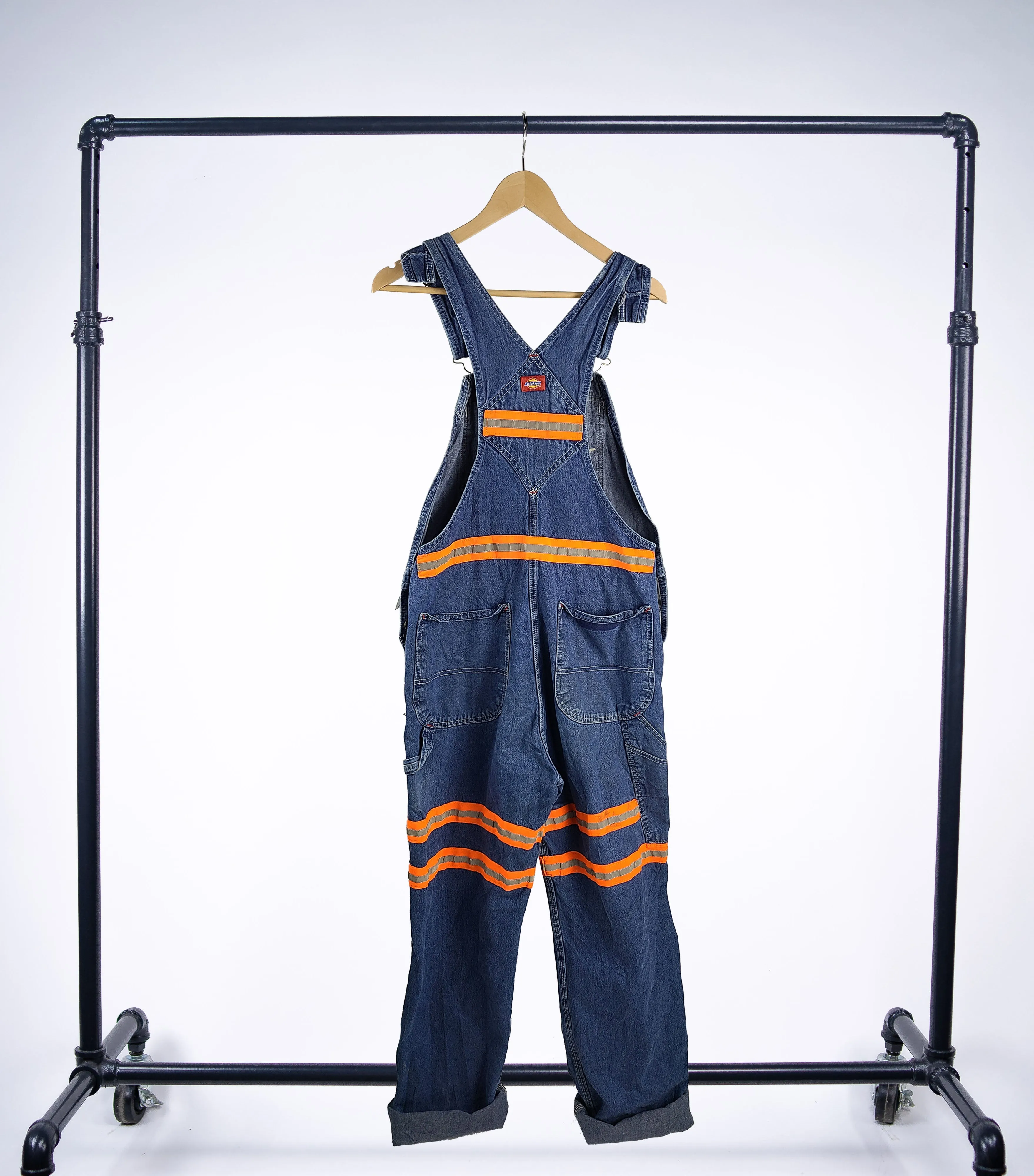 Vintage Dickies Denim Overalls with Reflective