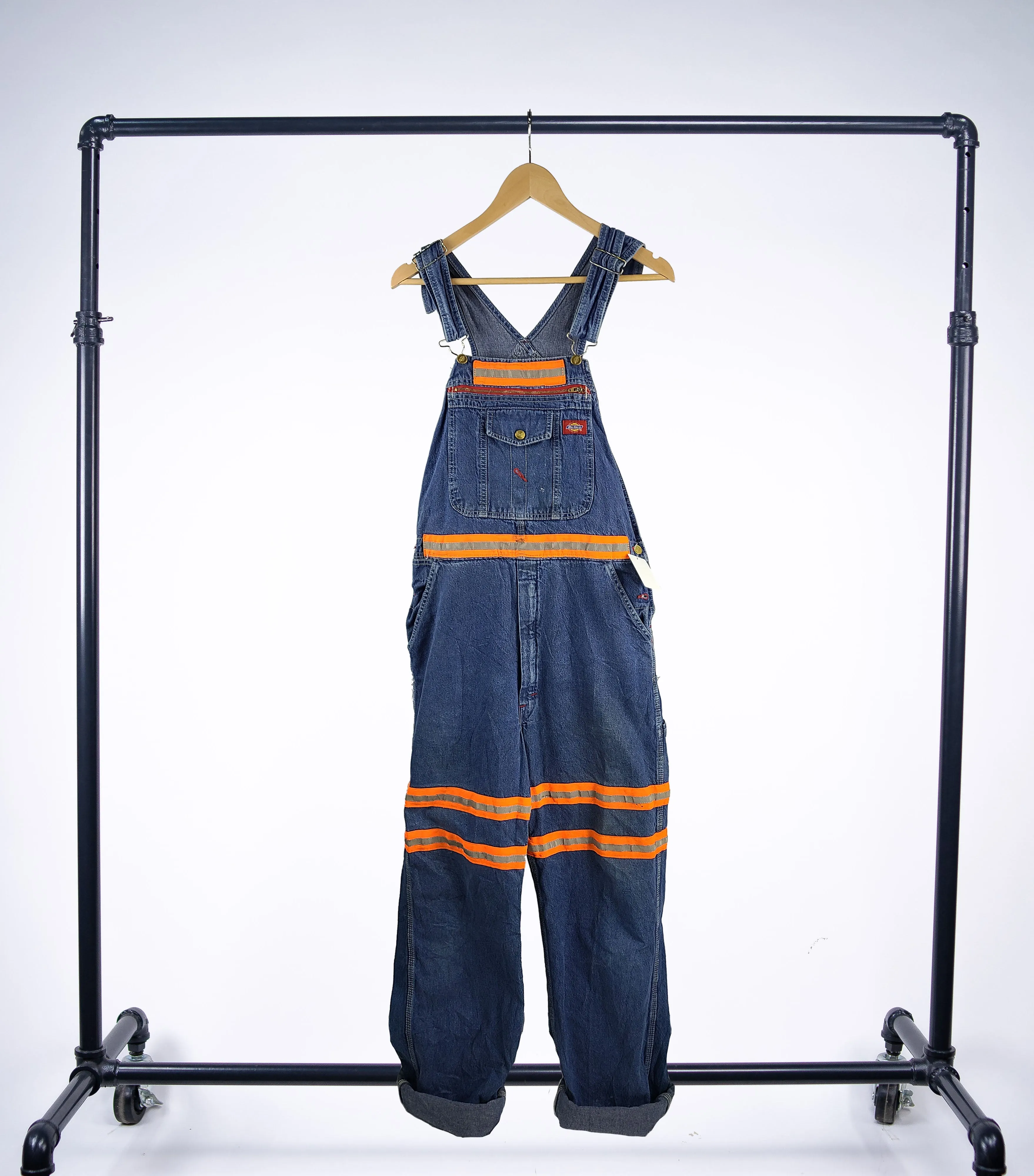 Vintage Dickies Denim Overalls with Reflective