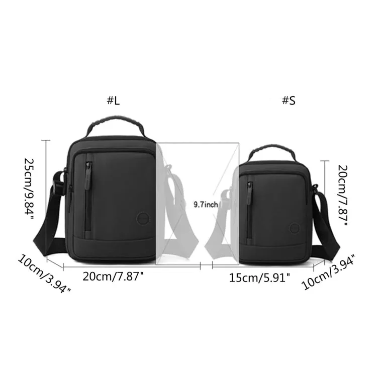 WEPOWER Men Shoulder Casual Holding Messenger Bags, Style: Small Black