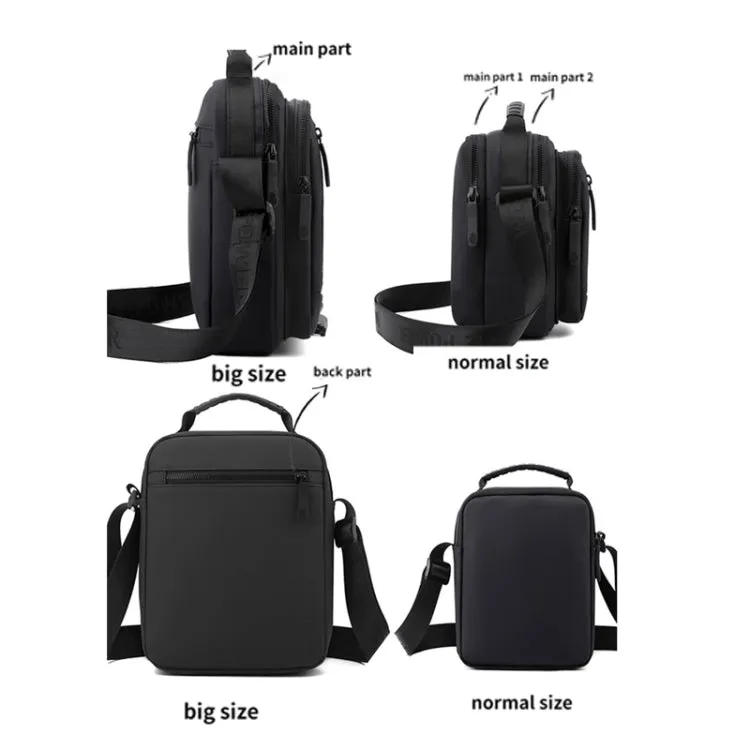 WEPOWER Men Shoulder Casual Holding Messenger Bags, Style: Small Black