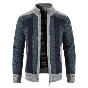 West Louis™ Stand-up Collar Casual Cardigan