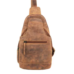 Western Fork Sling Bag in Camel