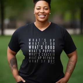 What's Good Women's Premium V-neck T-shirt