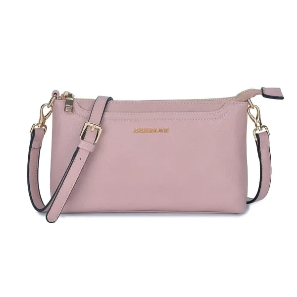 Woman Handbag Cellphone Soft Solid Lady Bag Zipper Pockets