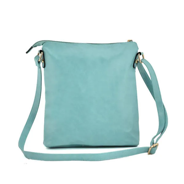 Women Multilayer Zipper Pockets Messenger Bags Casual Shoulder Crossbody