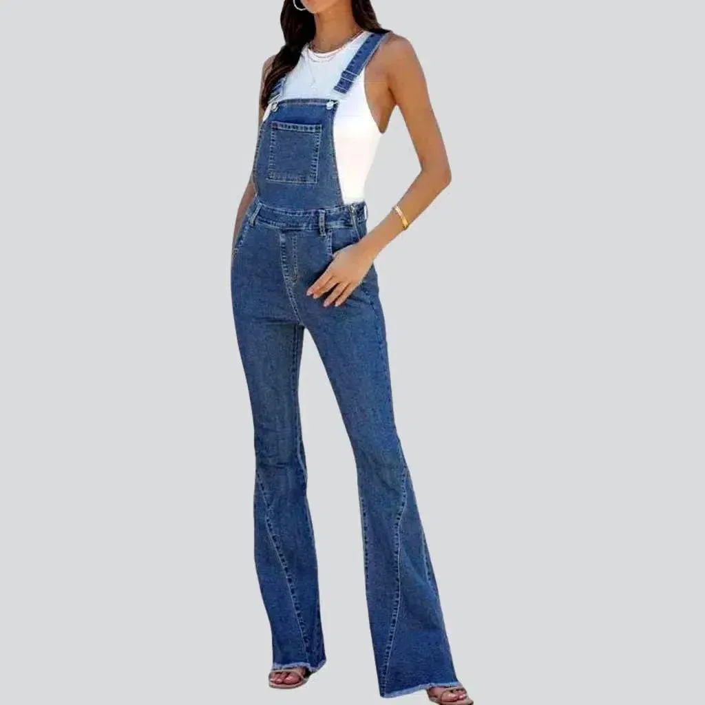 Women's street denim dungaree