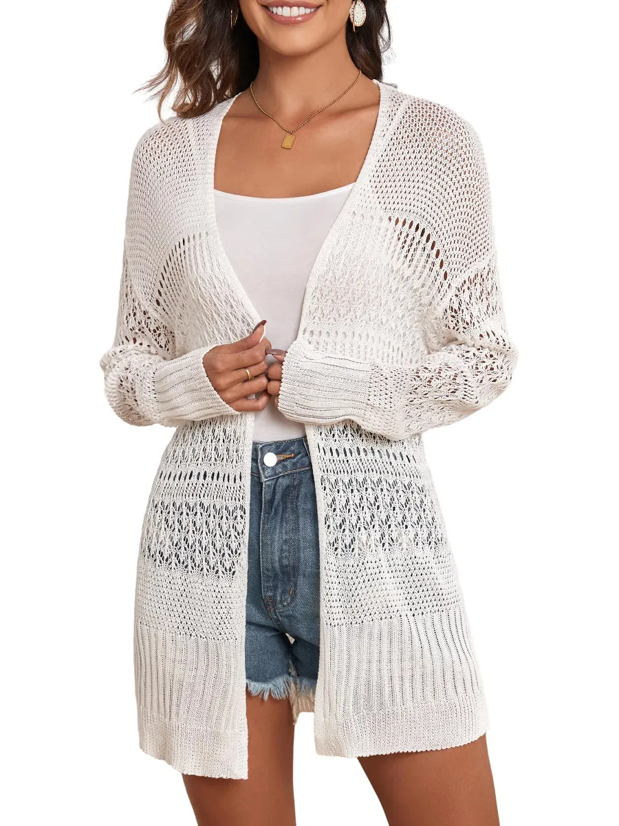 ZAFUL 2024 Cardigan Sweaters for Women Summer Cardigans Lightweight Crochet